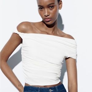 zara ruched top